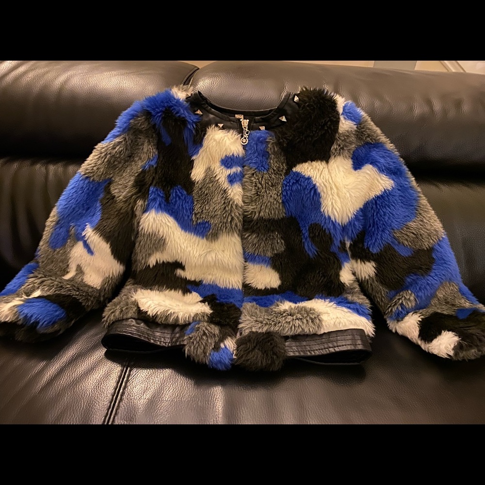 Colorful Fur-like Jacket